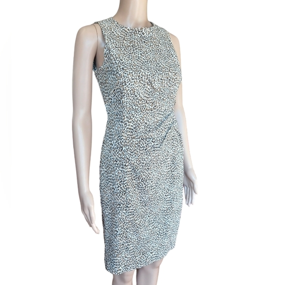 J. Mclaughlin Womens Sleeveless Multicolor Animal Print Sheath Dress Size 2 - Picture 5 of 10